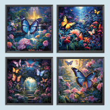 Load image into Gallery viewer, Garden Butterfly 30*30CM(Canvas) Full Round Drill Diamond Painting
