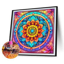 Load image into Gallery viewer, Mandala Glass Painting 30*30CM(Canvas) Full Round Drill Diamond Painting
