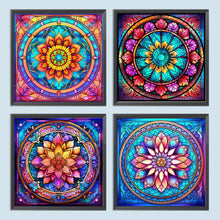 Load image into Gallery viewer, Mandala Glass Painting 30*30CM(Canvas) Full Round Drill Diamond Painting
