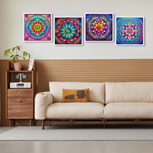 Load image into Gallery viewer, Mandala Glass Painting 30*30CM(Canvas) Full Round Drill Diamond Painting
