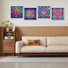 Load image into Gallery viewer, Mandala Glass Painting 30*30CM(Canvas) Full Round Drill Diamond Painting
