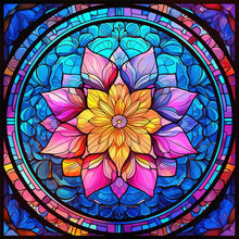 Load image into Gallery viewer, Mandala Glass Painting 30*30CM(Canvas) Full Round Drill Diamond Painting
