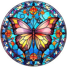 Load image into Gallery viewer, Butterfly Glass Painting 30*30CM(Canvas) Full Round Drill Diamond Painting
