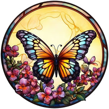 Load image into Gallery viewer, Butterfly Glass Painting 30*30CM(Canvas) Full Round Drill Diamond Painting
