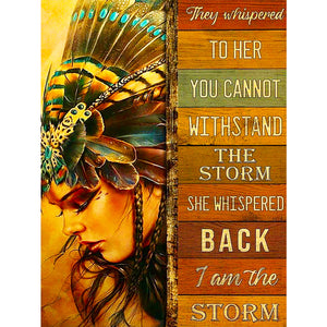Inspirational Words 30*40CM(Canvas) Full Round Drill Diamond Painting