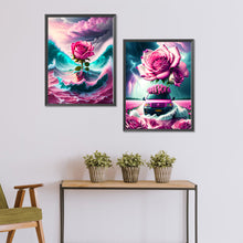 Load image into Gallery viewer, Roses And Sea 30*40CM(Canvas) Full Round Drill Diamond Painting
