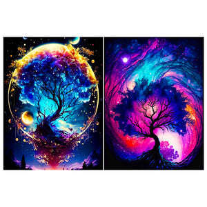 Fantasy Tree Of Life 30*40CM(Canvas) Full Round Drill Diamond Painting