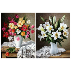 Fresh Bouquet 30*40CM(Canvas) Full Round Drill Diamond Painting