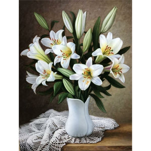 Fresh Bouquet 30*40CM(Canvas) Full Round Drill Diamond Painting