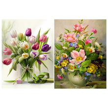 Load image into Gallery viewer, Fresh Bouquet 30*40CM(Canvas) Full Round Drill Diamond Painting
