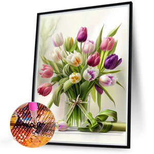 Fresh Bouquet 30*40CM(Canvas) Full Round Drill Diamond Painting