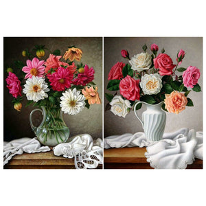 Fresh Bouquet 30*40CM(Canvas) Full Round Drill Diamond Painting