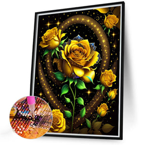 Glitter Rose 30*40CM(Canvas) Full Round Drill Diamond Painting