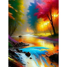 Load image into Gallery viewer, Colorful Landscape 30*40CM(Canvas) Full Round Drill Diamond Painting
