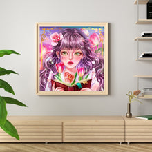 Load image into Gallery viewer, Flowers Girl (40*40CM) 11CT 3 Stamped Cross Stitch
