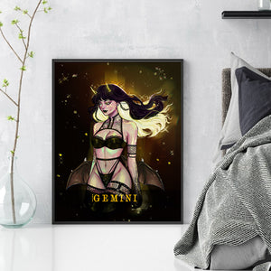 Imps (40*50CM) 11CT 3 Stamped Cross Stitch