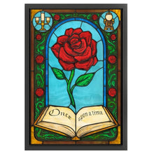 Load image into Gallery viewer, Stain Glass Rose (50*70CM) 11CT 3 Stamped Cross Stitch
