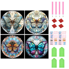 Load image into Gallery viewer, Butterfly 30*30CM(Canvas) Full Round Drill Diamond Painting
