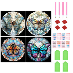 Butterfly 30*30CM(Canvas) Full Round Drill Diamond Painting