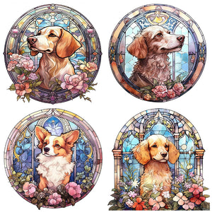 Puppy 30*30CM(Canvas) Full Round Drill Diamond Painting