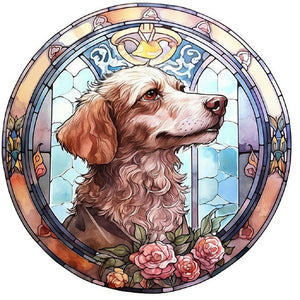Puppy 30*30CM(Canvas) Full Round Drill Diamond Painting
