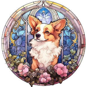 Puppy 30*30CM(Canvas) Full Round Drill Diamond Painting