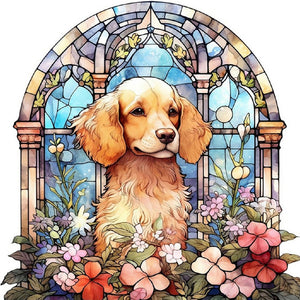 Puppy 30*30CM(Canvas) Full Round Drill Diamond Painting