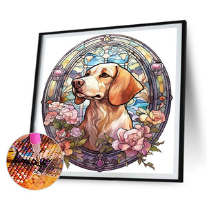 Puppy 30*30CM(Canvas) Full Round Drill Diamond Painting