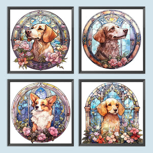 Puppy 30*30CM(Canvas) Full Round Drill Diamond Painting