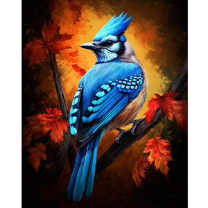 Bluebird 40*50CM(Canvas) Full Round Drill Diamond Painting