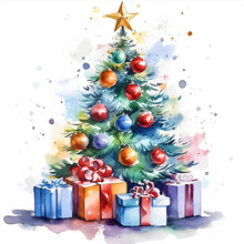 Load image into Gallery viewer, Christmas Tree (50*50CM) 11CT 3 Stamped Cross Stitch
