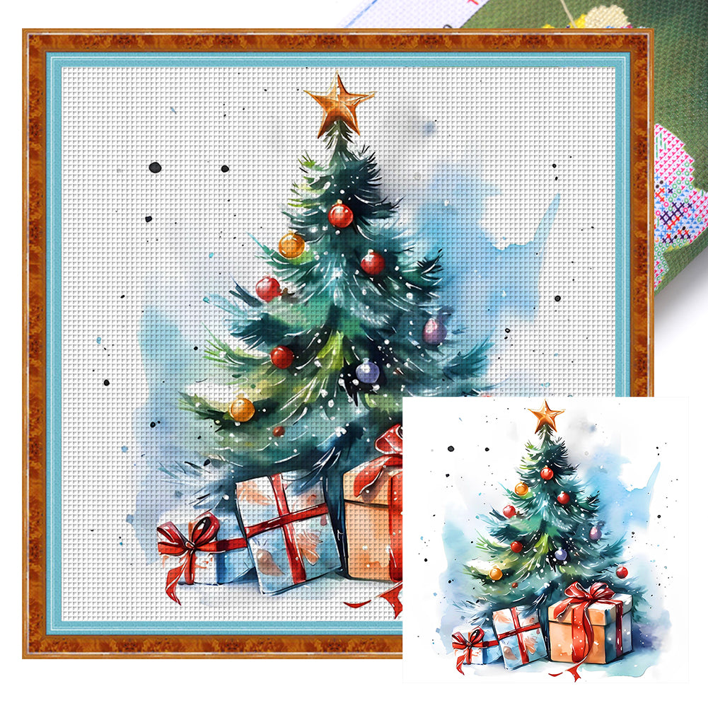 Christmas Tree (50*50CM) 11CT 3 Stamped Cross Stitch