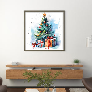 Christmas Tree (50*50CM) 11CT 3 Stamped Cross Stitch