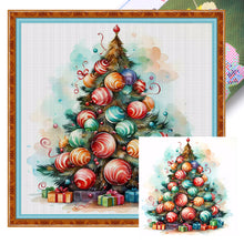 Load image into Gallery viewer, Christmas Tree (50*50CM) 11CT 3 Stamped Cross Stitch
