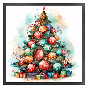 Christmas Tree (50*50CM) 11CT 3 Stamped Cross Stitch