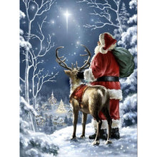 Load image into Gallery viewer, Full Of Diamonds Santa Claus 30*40CM(Picture) Full Round Drill Diamond Painting
