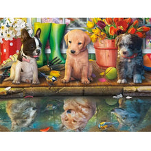 Load image into Gallery viewer, Puppy Party 50*40CM(Canvas) Full Round Drill Diamond Painting
