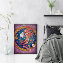 Load image into Gallery viewer, Girl And Cat (40*55CM) 11CT 3 Stamped Cross Stitch

