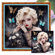 Load image into Gallery viewer, Frizzy Beauty (50*50CM) 11CT 3 Stamped Cross Stitch
