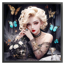 Load image into Gallery viewer, Frizzy Beauty (50*50CM) 11CT 3 Stamped Cross Stitch
