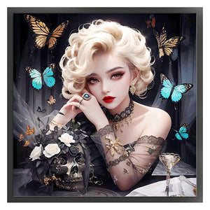 Frizzy Beauty (50*50CM) 11CT 3 Stamped Cross Stitch