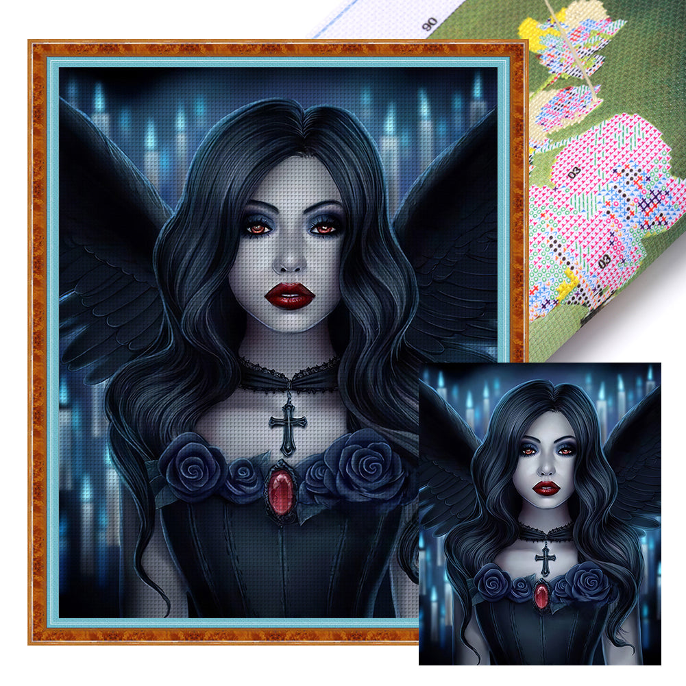Dark Lady (40*50CM) 11CT 3 Stamped Cross Stitch