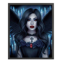 Load image into Gallery viewer, Dark Lady (40*50CM) 11CT 3 Stamped Cross Stitch
