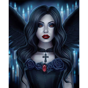 Dark Lady (40*50CM) 11CT 3 Stamped Cross Stitch