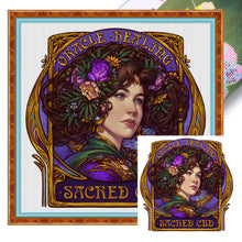 Load image into Gallery viewer, Flower Lady (50*50CM) 11CT 3 Stamped Cross Stitch
