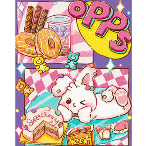 Cartoon Cover 40*50CM(Canvas) Full Round Drill Diamond Painting