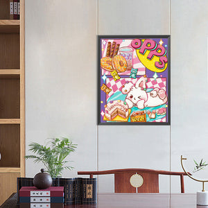 Cartoon Cover 40*50CM(Canvas) Full Round Drill Diamond Painting