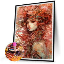 Load image into Gallery viewer, Flower Painted Girl 40*50CM(Canvas) Full Round Drill Diamond Painting
