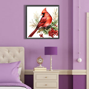 Nordic Cardinal 40*40CM(Canvas) Full Round Drill Diamond Painting