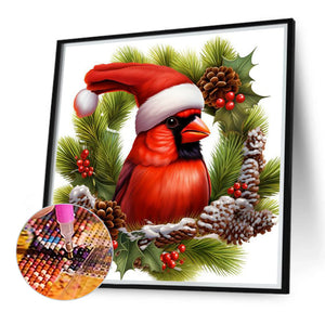 Nordic Cardinal 40*40CM(Canvas) Full Round Drill Diamond Painting